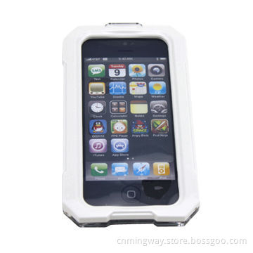 Waterproof case for iPhone 5, with flexible silicone as the operator interface